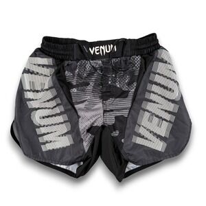Venum Training Shorts Mens M Black Camo Performance MMA Jui Jitsu Muay Thai Gym